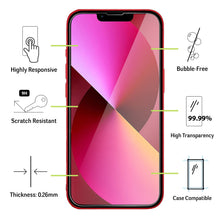 Carica l'immagine nel visualizzatore di Gallery, Vetro Temperato per iPhone 13 / iPhone 13 Pro [3 Pezzi] Vetrino Protettivo Pellicola Protezione Schermo