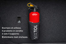 Carica l'immagine nel visualizzatore di Gallery, SIXTOL CAR FIRE 1 | Supporto estintore auto 1kg | Fissaggio a strappo | Tessuto Oxford 600D impermeabile