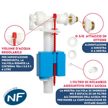 Carica l'immagine nel visualizzatore di Gallery, Galleggiante Cassetta WC, Valvola di Riempimento per Cassette Esterne