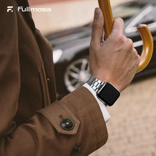 Carica l'immagine nel visualizzatore di Gallery, Fullmosa Cinturino per Apple Watch SE3 40mm 41mm 38mm Acciaio Inox,Argento