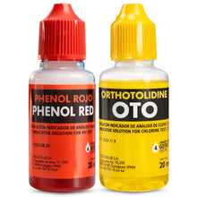 Carica l'immagine nel visualizzatore di Gallery, Kit di ricambio per test cloro e pH, flacone liquido fenolo e oto in gocce, accessori base per piscina, adatto a qualsia