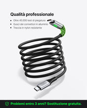 Carica l'immagine nel visualizzatore di Gallery, INIU 240W Cavo USB C a USB C, [2-Pezzi 2m] Cavo USB Ricarica Rapida