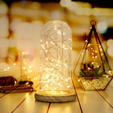 Carica l'immagine nel visualizzatore di Gallery, BXROIU 2x 20 LED Stringa Luci a Batteria, 2 Modalità, Bianco Caldo