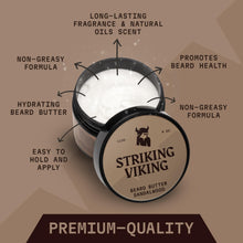 Carica l'immagine nel visualizzatore di Gallery, Striking Viking Burro Barba Uomo – 4 Oz, Sandalo