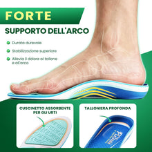 Carica l'immagine nel visualizzatore di Gallery, PCSsole Solette Ortopediche Modello Migliorato con Cuscinetto in Bagassa - Supporto per Fascite Plantare, Piede Piatto e