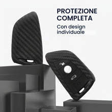 Carica l'immagine nel visualizzatore di Gallery, kwmobile Custodia Coprichiave Compatibile con BMW con 3 tasti Smart Key Cover - Copritelecomando Chiave Auto - Copri Chi
