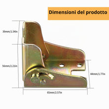 Carica l'immagine nel visualizzatore di Gallery, 4 x Gambe Ripiegabili con Blocco, Serraggio Automatico a 90 Gradi, Staffa di Supporto per Tavolo, Cerniera a Scomparsa p