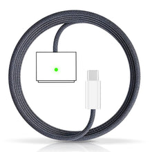 Carica l'immagine nel visualizzatore di Gallery, Cavo di ricarica magnetico 3 USB-C 140 W 2 m per MacBook Pro 14/16" e MacBook Air M2, cavo di ricarica magnetico compati