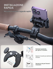 Carica l'immagine nel visualizzatore di Gallery, Lamicall Supporto Telefono Bicicletta【1S Bloccato &amp; Sbloccato】360°Rotazione