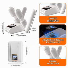 Carica l'immagine nel visualizzatore di Gallery, Asciuga Scarpe Elettrico per 2 Paia - Asciuga Scarpe Portatile per Scarpe, Schermo Touch LED - con Sterilizzazione UV - 