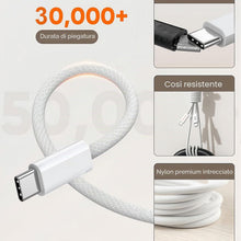 Carica l'immagine nel visualizzatore di Gallery, Cavo da USB C a USB C, 2 m, per iPhone, cavo di ricarica rapida per iPhone 18 Pro Max/17Air/17e/16/15 Plus/16E/Duo, cavo