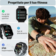 Carica l'immagine nel visualizzatore di Gallery, 2026 Smartwatch Uomo Donna, 100+ Sportive Fitness Tracker con Sonno Contapassi Cardiofrequenzimetro, 1.96" Smartwatch co