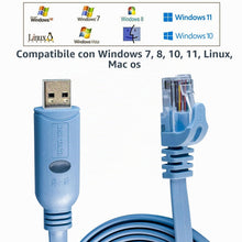 Carica l'immagine nel visualizzatore di Gallery, DSD TECH SH-RJ45P Cavo da USB a console con chip PL2303GT per router Cisco Switch 1.8M / 5.9FT