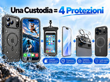 Carica l'immagine nel visualizzatore di Gallery, Cozycase Cover TOP 360 Antiurto IP68 Impermeabile Per iPhone 17 Pro/18 Pro
