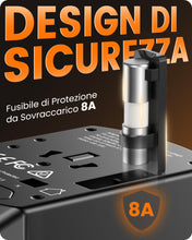 Carica l'immagine nel visualizzatore di Gallery, LENCENT Adattatore Universale da Viaggio, Presa Internazionale con USB C