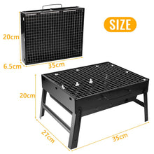 Carica l'immagine nel visualizzatore di Gallery, Auauraintt Barbecue Portatile a Carbone, barbecue pieghevole