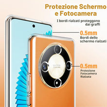 Carica l'immagine nel visualizzatore di Gallery, Captor Cover Honor Magic 6 Lite, Custodia Trasparente in Silicone TPU Morbido, Sottile, Anti-Graffio, Protezione Fotocam