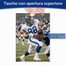 Carica l'immagine nel visualizzatore di Gallery, 100 buste morbide ultra trasparenti per carte da gioco standard, 6,3 x 8,9 cm, per sport, mini foto