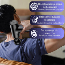 Carica l'immagine nel visualizzatore di Gallery, Pistola Massaggio Muscolare, Massaggiatore a Percussione Elettrico, Massaggiatore Per Schiena e Collo Regolabile In 3 Po