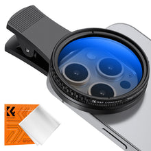 Carica l'immagine nel visualizzatore di Gallery, K&amp;F CONCEPT 52mm Clip-on Filtro Polarizzatore CPL Circolare per Cellulari