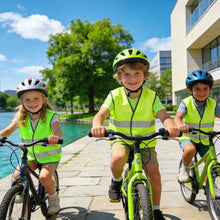 Carica l'immagine nel visualizzatore di Gallery, 2 Pezzi Giubbotto di Sicurezza per Bambini, Gilet Alta visibilità Bambini, Giubbotto Catarifrangente Bambino per Corsa, 