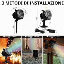 Carica l'immagine nel visualizzatore di Gallery, Proiettore Natale Esterno ad Alta Luminosità All'aperto, 96 Pattern 10 Festival Tema Impermeabile Proiettore Luci con Te