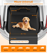 Carica l'immagine nel visualizzatore di Gallery, Telo Bagagliaio Auto per Cani Impermeabile Protezione Bagagliaio Auto con Protezione Laterale e Paraurti Universale Copr