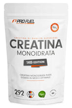 Carica l'immagine nel visualizzatore di Gallery, Creatina monoidrata polvere 1kg / 1000g micronizzata ad alto dosaggio, pura senza additivi, 100% vegana