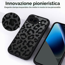 Carica l'immagine nel visualizzatore di Gallery, XTCASE Cover Leopardata per Google Pixel 10A Traslucida Opaca, Nero