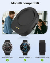 Carica l'immagine nel visualizzatore di Gallery, MoKo Adattatore per Caricatore Compatibile con Amazfit Helio Strap/T-Rex 3