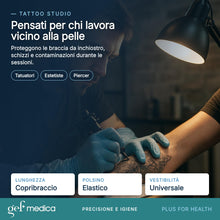 Carica l'immagine nel visualizzatore di Gallery, GEF Medica - 100 Manicotti Monouso per Braccio, Copribraccia di Alta Qualità, Protezione Avanzata, Laboratorio, Tatuaggi