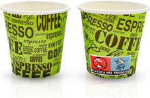 Carica l'immagine nel visualizzatore di Gallery, COFFISANO 200 Bicchierini da Caffè Colorati | Bicchieri in Cartoncino da 75 ml per Espresso Tè Bevande Usa e Getta in Mo