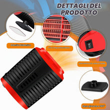 Carica l'immagine nel visualizzatore di Gallery, Riscaldatore Auto 12v, Riscaldatore per Auto, Stufetta per Auto, Regolazione Libera a 360°, Riscaldatore per Auto Portat