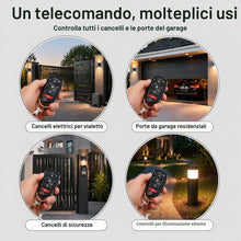 Carica l'immagine nel visualizzatore di Gallery, Telecomando Cancello 433,92MHz Codice Fisso Set da 2 Duplicatore