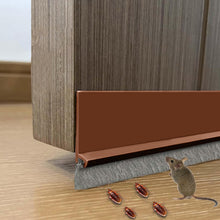 Carica l'immagine nel visualizzatore di Gallery, Paraspifferi Sottoporta, 100 Cm Paraspifferi Porta Blindata Autoadesiva, para Spifferi Sottoporta con Spazzola, per Prot