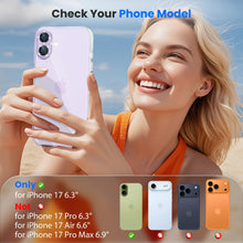 Carica l'immagine nel visualizzatore di Gallery, imluckies Glitter Pellicola Fotocamera per iPhone 17, AR+AF Vetro Temperato &amp; 9H Antigraffio Metallo Protezione Obiettiv