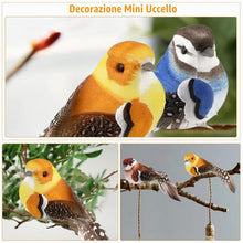 Carica l'immagine nel visualizzatore di Gallery, Uccellini Decorativi 5 Pezzi Uccelli Artificiali con Clip