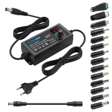 Carica l'immagine nel visualizzatore di Gallery, Alimentatore Universale, 3-24V Caricabatterie Universale, 3A, 72W Adattatore di Alimentazione Regolabile 100 V-240 V AC 