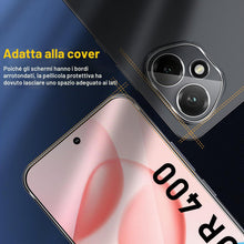 Carica l'immagine nel visualizzatore di Gallery, QULLOO Vetro Temperato per Honor 400 5G, 2 Pezzi Pellicola Vetro Protettiva e 2 Pezzi Pellicola Fotocamera, Durezza 9H A