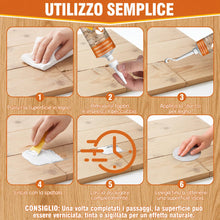 Carica l'immagine nel visualizzatore di Gallery, Stucco per Legno Bianco, Verniciabile e Levigabile Stucco per Legno Riempitivo per Crepe, Buchi e Danni, Basso Odore e R