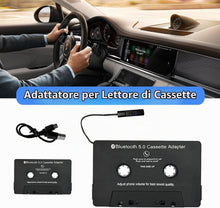 Carica l'immagine nel visualizzatore di Gallery, Adattatore Cassetta AutoradioBT 5.0,Cassetta Adattatore da Auto,con Microfono per Chiamate in Vivavoce,Nero