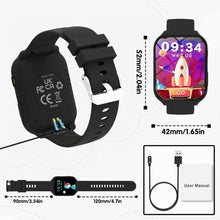 Carica l'immagine nel visualizzatore di Gallery, Smartwatch Bambini, Orologio Smartwatch Bambini con Monitor del Sonno, Contapassi, 1,83" HD,18 Giochi, Allarme, Nessun t