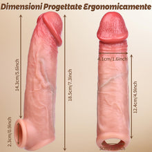 Carica l'immagine nel visualizzatore di Gallery, Guaina Fallica Sexytoysys Uomo Coppia - Guaina Pene per Uomo Anello per Lei e Lui, Dildo Realistico Giochi Erotiici per 