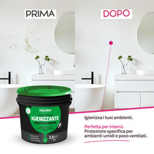 Carica l'immagine nel visualizzatore di Gallery, Pittura Bianca per Interni Traspirante 2,5 LT Ideale Per Ambienti Umidi Vernice Bianca Muro Interno ad Alta Resa Pittura