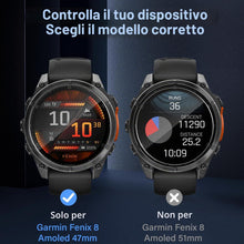 Carica l'immagine nel visualizzatore di Gallery, Pellicola Vetro Temperato per Garmin Fenix 8 Amoled 47mm con Kit di Installazione, [4 Pezzi] Ultra Trasparente Durezza 9