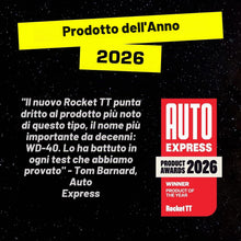 Carica l'immagine nel visualizzatore di Gallery, Spray lubrificante multiuso Rocket TT 300 ml, anticorrosione e antiruggine. Olio penetrante per bulloni, serrature, bici