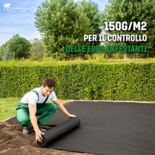 Carica l'immagine nel visualizzatore di Gallery, GardenGloss Tessuto Non Tessuto 150g/m2 - (5m x 2m, Piegato)