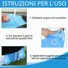 Carica l'immagine nel visualizzatore di Gallery, Pesi per Copertura Piscina,12 Pezzi Pesi per Coperture per Piscine,Pesi Per la Copertura Della Piscina in Pvc,Borse per 