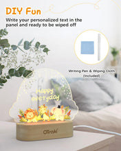 Carica l'immagine nel visualizzatore di Gallery, OTraki Nightlight Baby Personalizzato, Luce Notturna Bambino con Cancellabile Matita Nightlight Per Bambini LED Bianco C