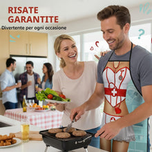 Carica l'immagine nel visualizzatore di Gallery, Grembiule Cucina Divertenti,Partito Grembiule Impermeabile Regalo,Stile infermieristico Cottura Cucina Barbecue,Facile d